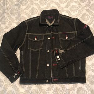 Tommy Hilfiger black jean men’s jacket. EUC. Sz M